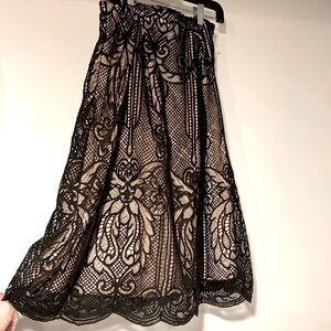 Francesca’s Black Lace Skirt